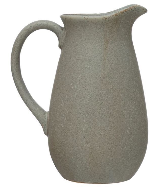 Blue Stoneware Reactive Glaze Pitcher, 42oz