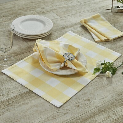 Wicklow Yellow Check Placemat