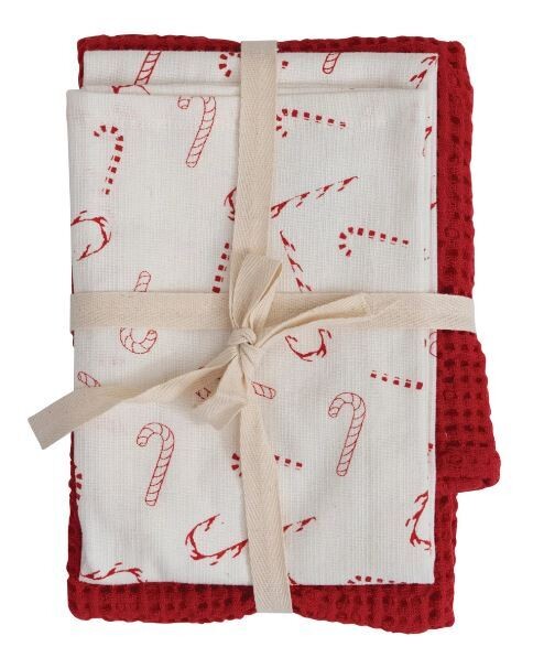 Candy Cane Towel Set