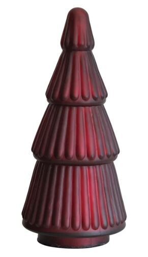 Matte Mercury Glass Tree, Burgundy