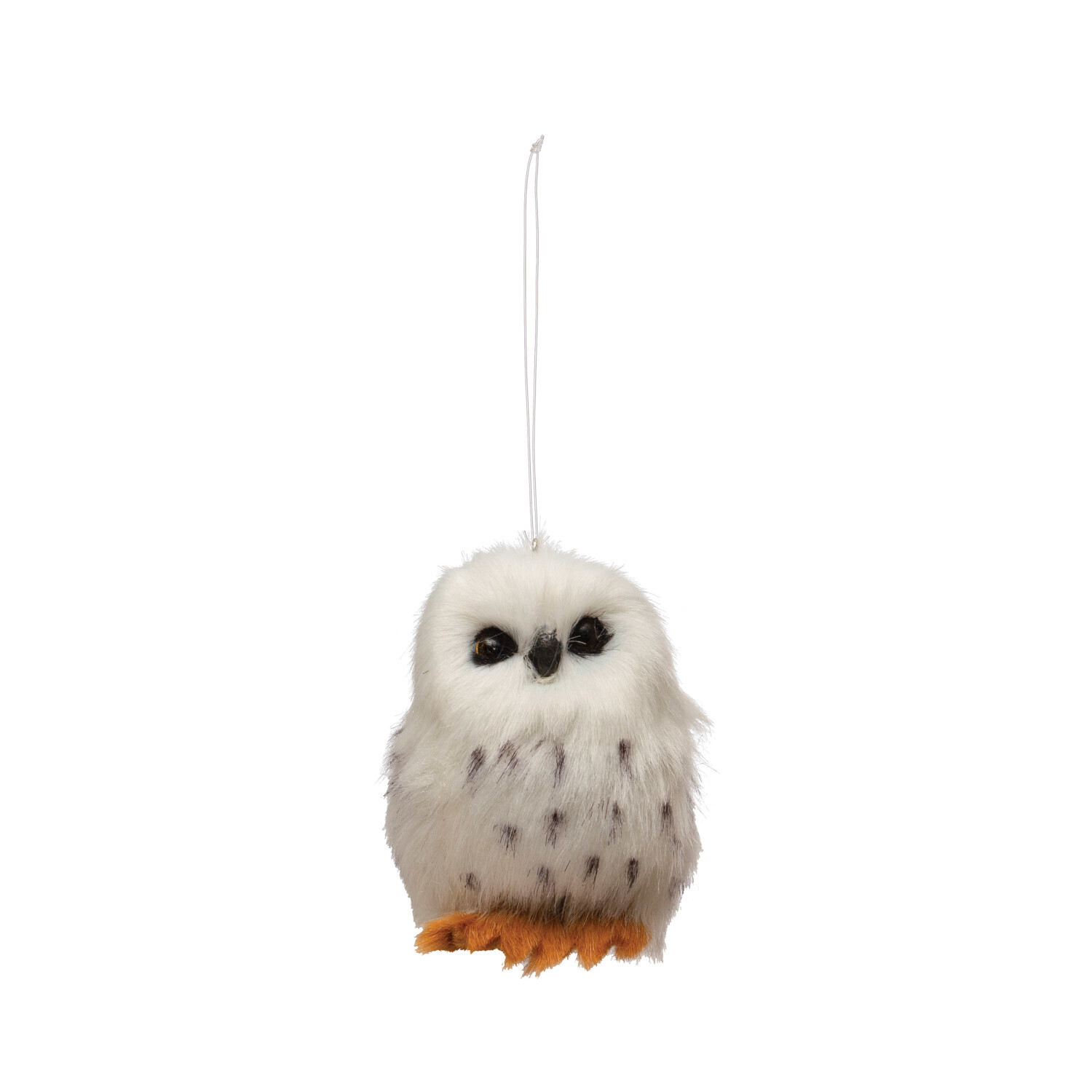 Faux Fur Owl Ornament, 3&quot;