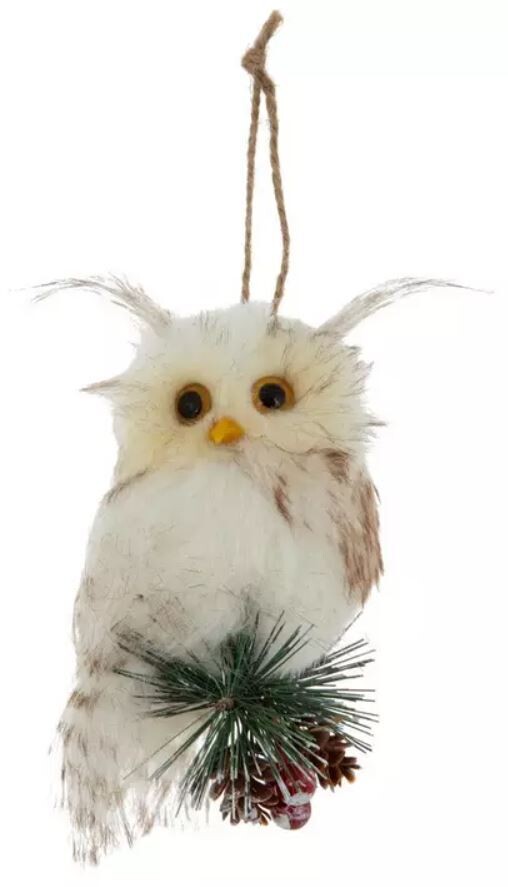 Owl W/ Berries Ornament