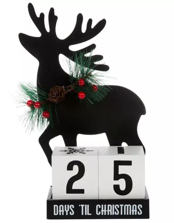 Metal Reindeer Christmas Countdown
