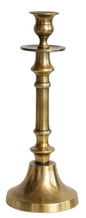 Antique Gold Candlestick, 11&quot;