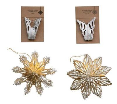 Paper Snowflake Ornament, 6&quot;