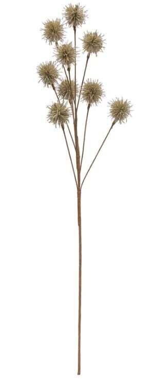 Champagne Glitter Thistle Spray