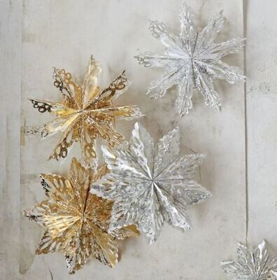 Paper Snowflake Ornament, 6"
