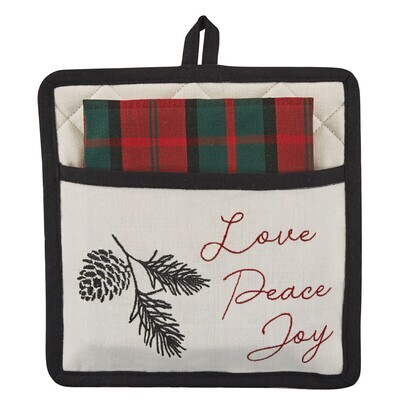 Winter Pines Potholder Set