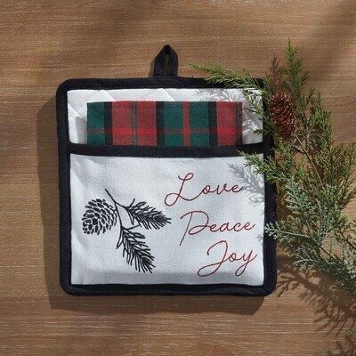 Winter Pines Potholder Set