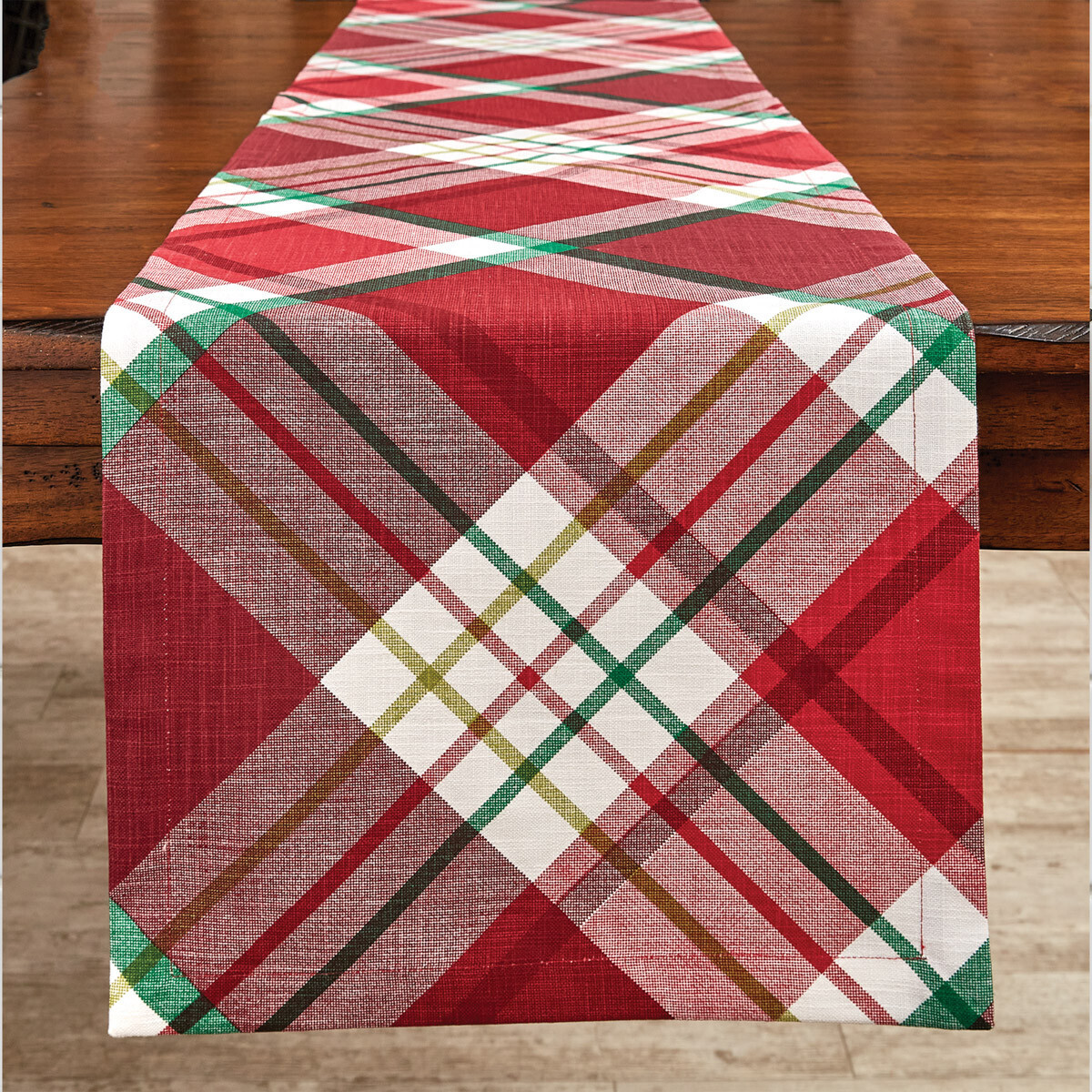 Tannon Plaid Tablerunner, 15x72