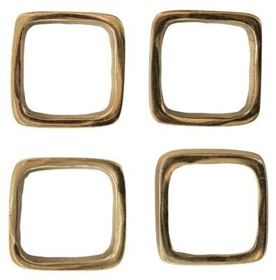 Square Napkin Rings, Set Of 4
