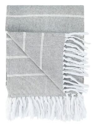 Neutral Striped Throw