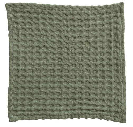 Waffle Weave Dish Cloth Set Of 3, Green