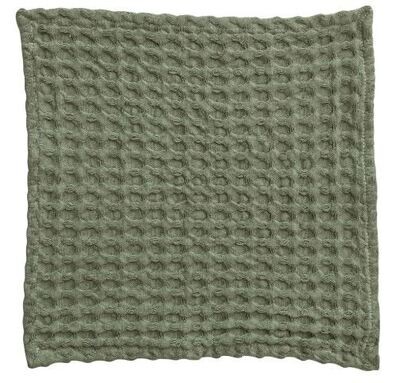Waffle Weave Dish Cloth Set Of 3, Green