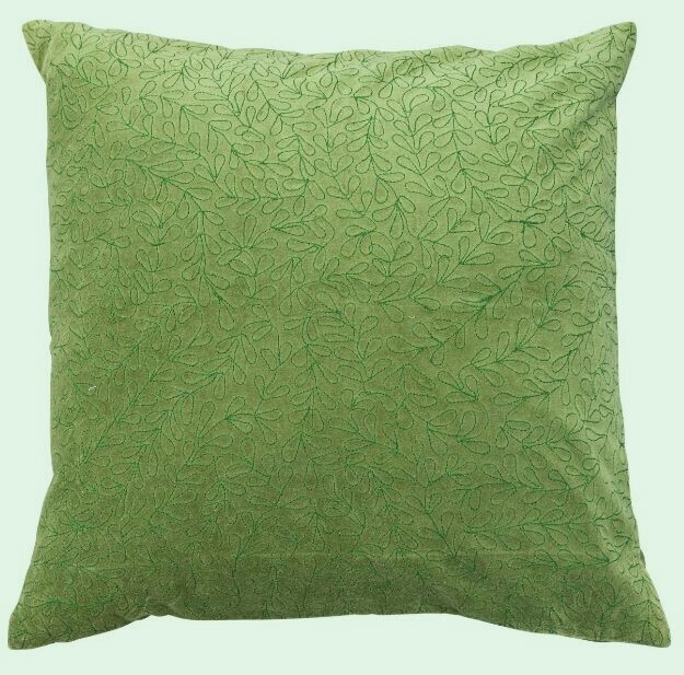 Green Velvet Pillow, 20&quot;