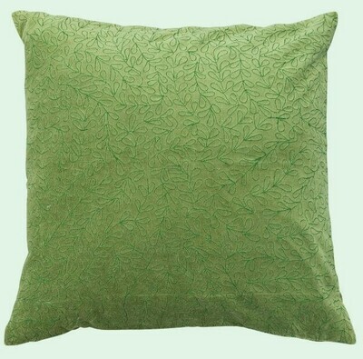 Green Velvet Pillow, 20"