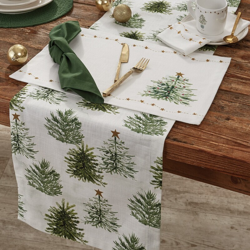 Rustic Christmas Tablerunner, 15x72