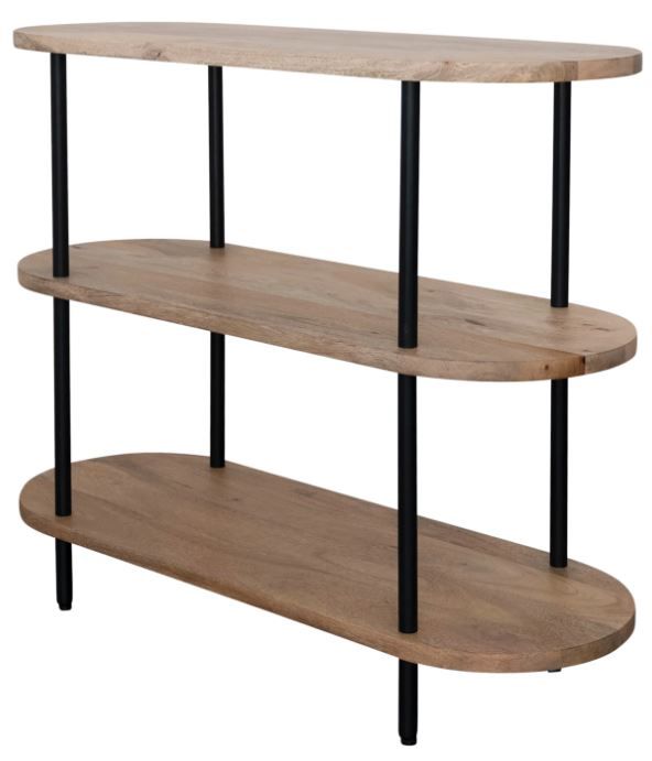 Mango Wood 3 Tiered Console Table