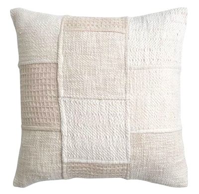 Patchwork Cotton Pillow, 18"