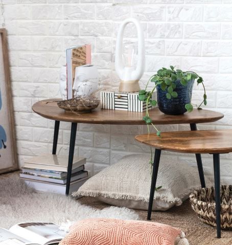 MCM Mango End Table Set Of 2