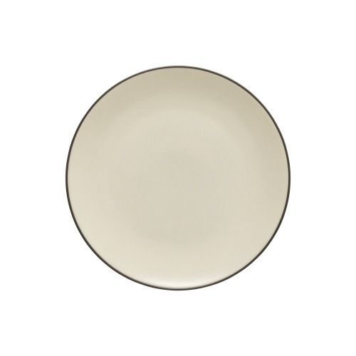 Stacked Organic Dinner Plate, Light Taupe