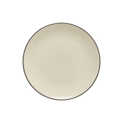 Stacked Organic Dinner Plate, Light Taupe
