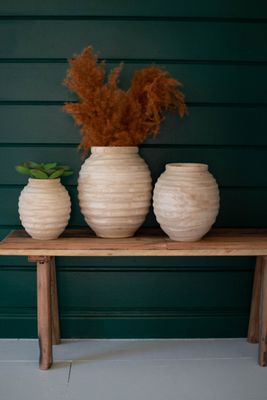 Turned Wood Vase, Large
