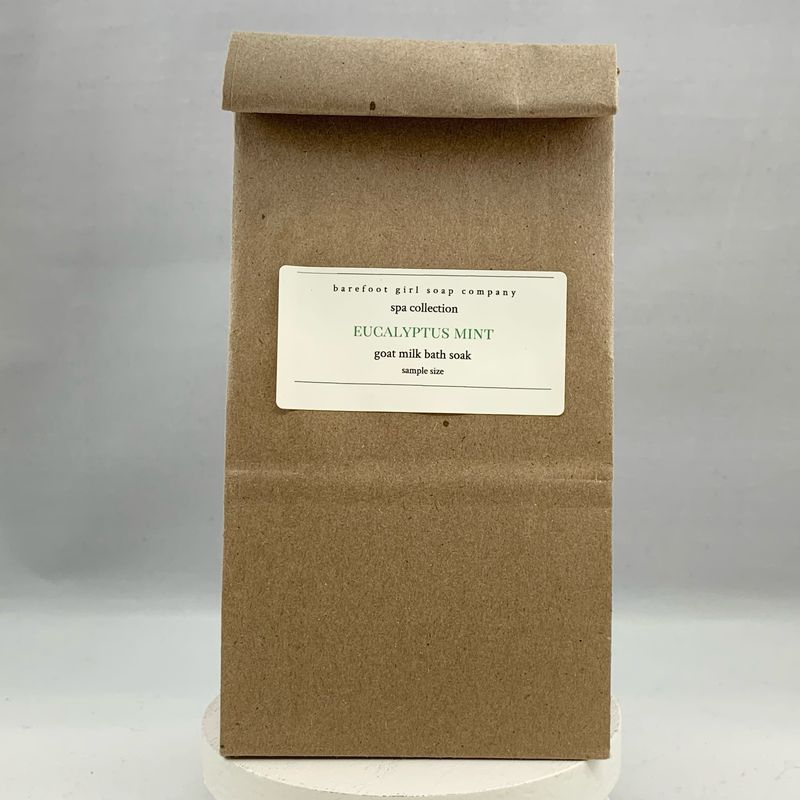 Eucalyptus Mint Bath Soak 4 oz Sample Size