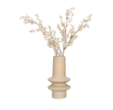 Modern Stoneware Vase, Sand