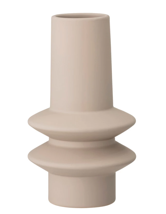 Modern Stoneware Vase, Sand