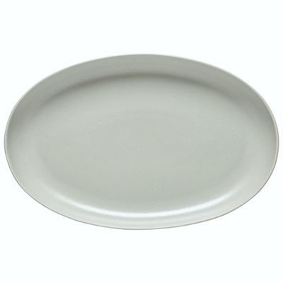 Pacifica Oval Platter, Oyster Grey