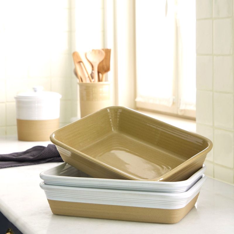 Lg Stoneware Rectangular Baker, Ginger