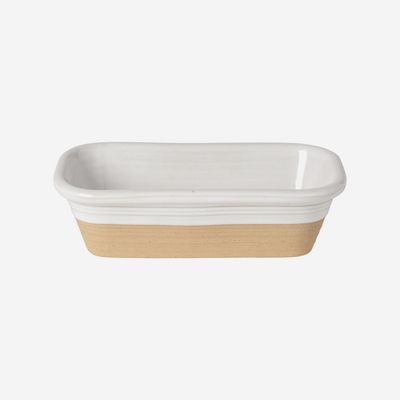 Stoneware Loaf Pan, White