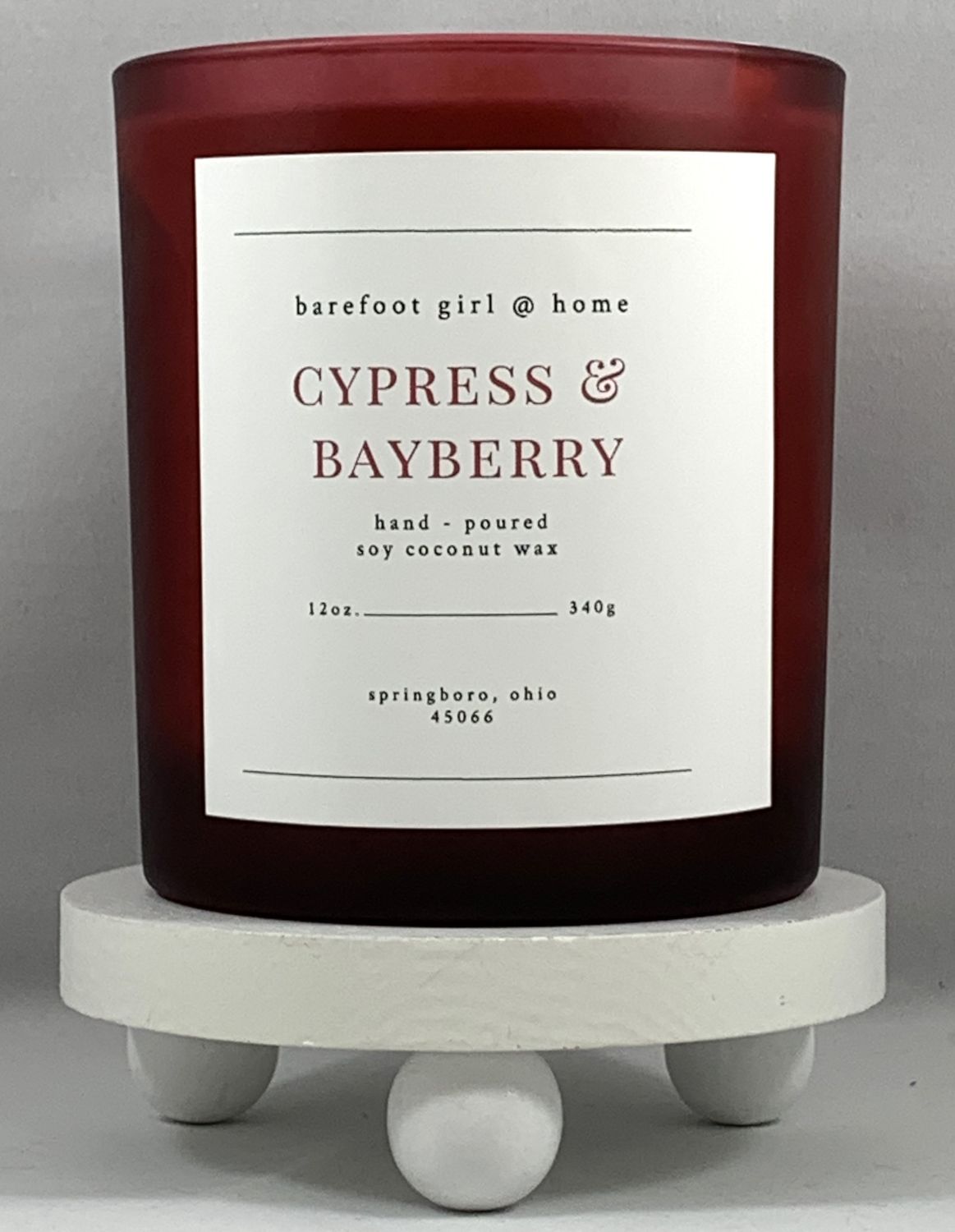 Cypress &amp; Bayberry Candle 12oz
