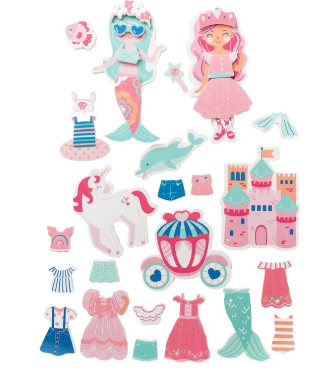 Dress Up Bath Toy, Girl/Mermaid
