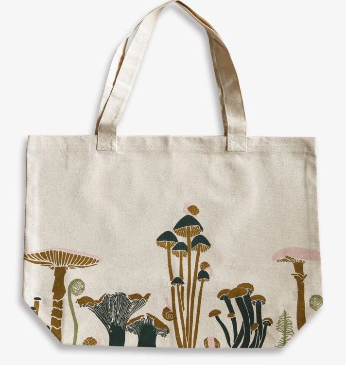Mushroom Canvas Market Tote