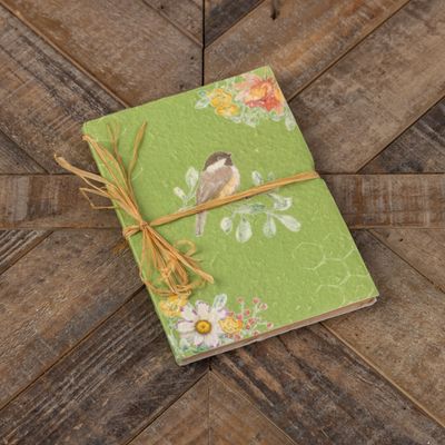 Green Flower &amp; Bird Journal