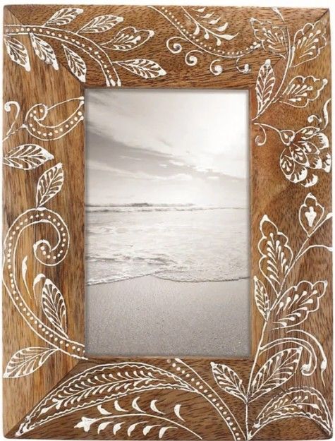 Floral Henna Photo Frame, 4x6