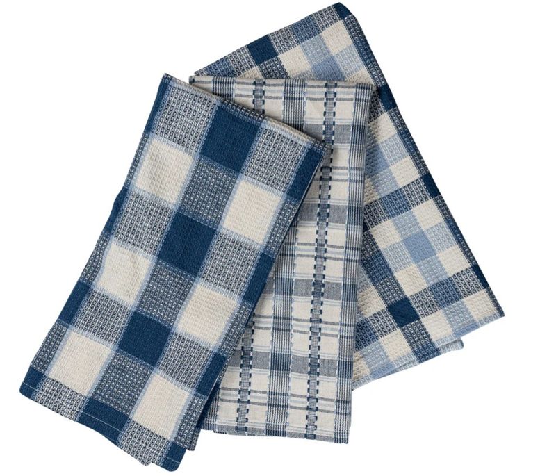 Galena Blue Plaid Towel