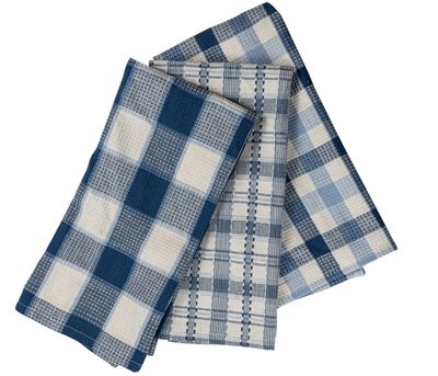 Galena Blue Plaid Towel