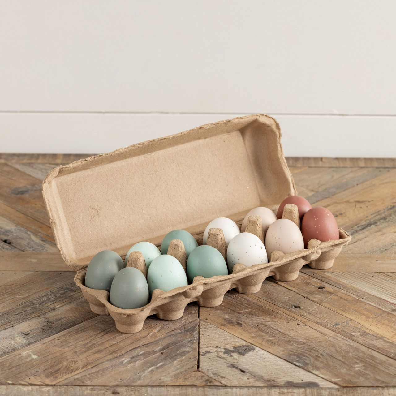 Wood Painted Egg, Large