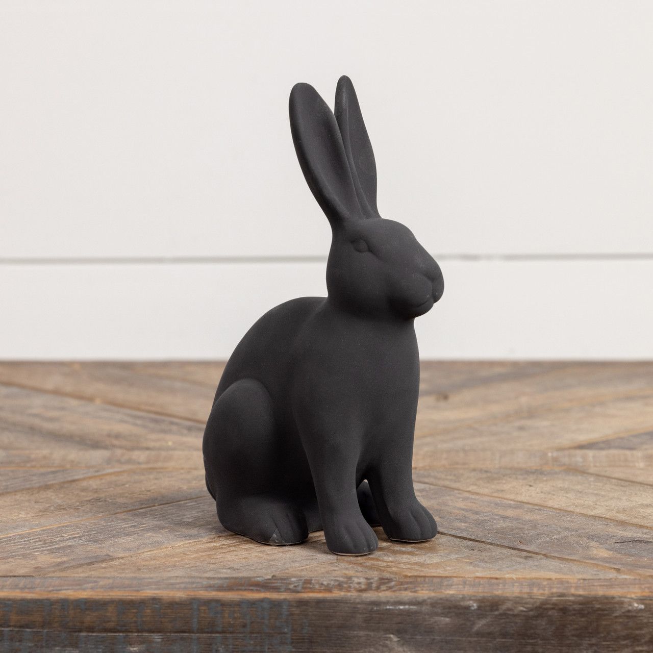 Black Sitting Bunny