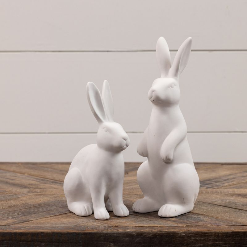 White Standing Bunny