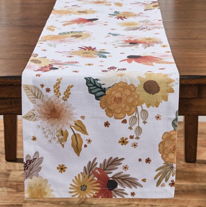 Autumn Meadow Table Runner, 72&quot;