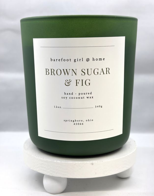 Brown Sugar &amp; Fig Candle 12oz