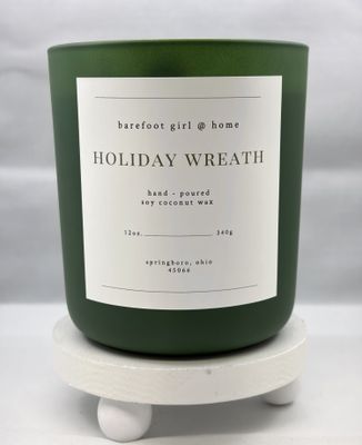 Holiday Wreath Candle 12oz