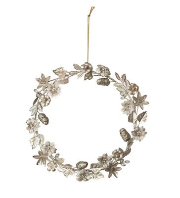 Gold Metal Wreath, 12&quot;