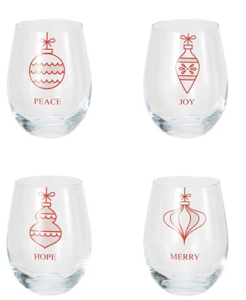 Christmas Ornament Wine Glass