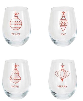 Christmas Ornament Wine Glass