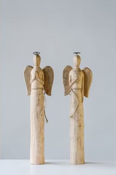 Mango Wood Angel, 24"